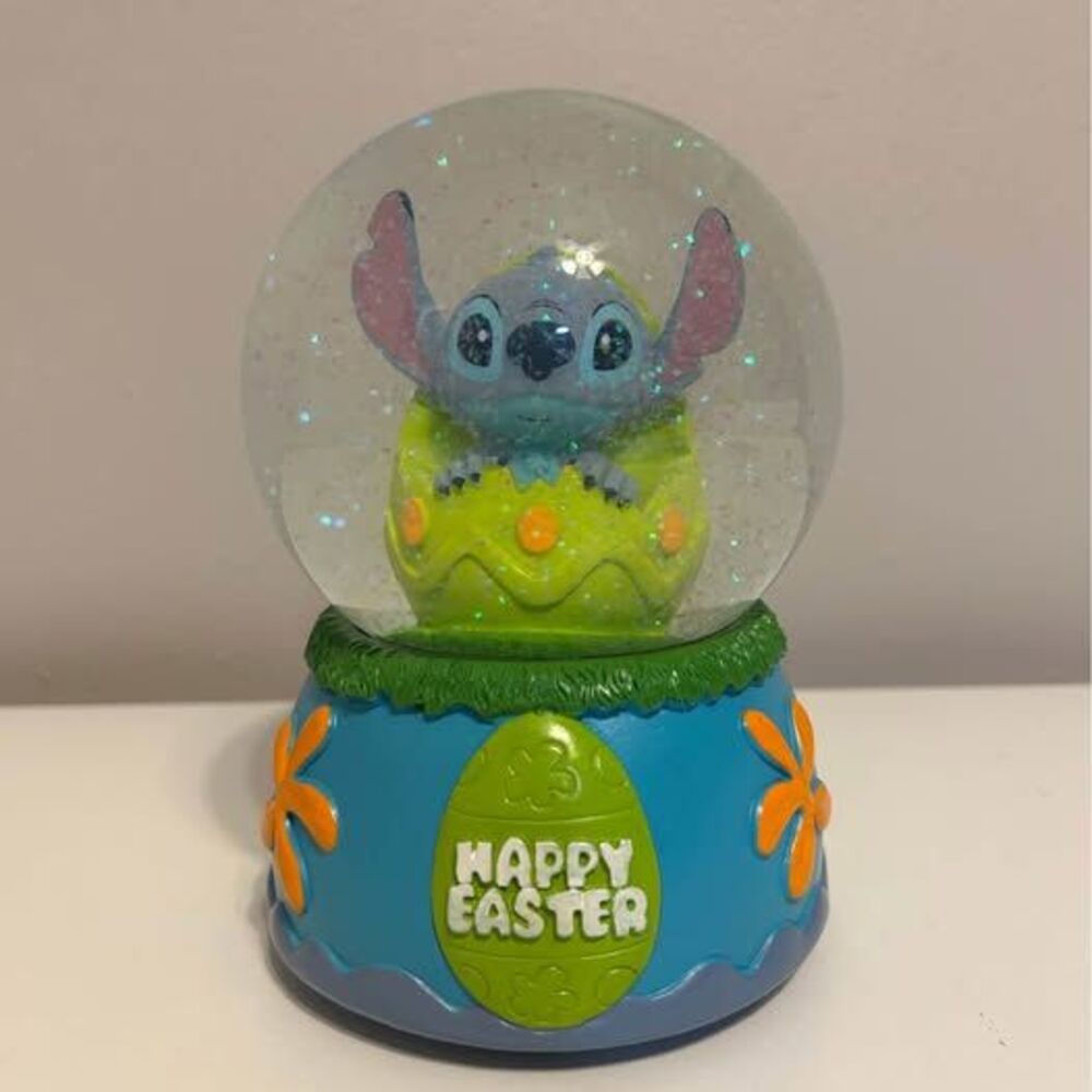 Disney Stitch Easter Snow Globe